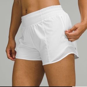 Lululemon Hotty hot high rise short 4” white